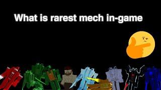 what is rarest mech in Mega boss Survival | Roblox