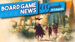 El Grande is BACK?! - Board Game News!