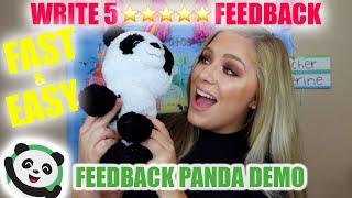 HOW TO WRITE 5 STAR FEEDBACK EASY & QUICKLY | FEEDBACK PANDA TUTORIAL