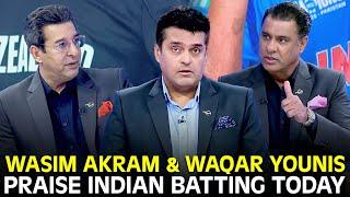 Wasim Akram & Waqar Younis Praise Indian Batting Today | #NZvIND | #ChampionsTrophy | ZA1K