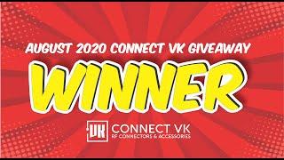 CONNECT VK - Monthly Givaway WINNER - August 2020