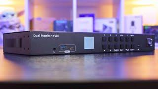 What Is A KVM & Why YOU Need One! -  TESmart 4 Port Dual Monitor KVM - Demo & Showcase! #AD