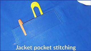 jacket welt pocket stitching very method