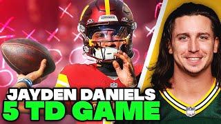 Jayden Daniels Threw FIVE TDs vs The Eagles | All-22 Film Breakdown  (Coaches Film)