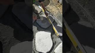 Dale Stone Paving DIY Video 1. How to Lay a winding Tobishi stepping stone path