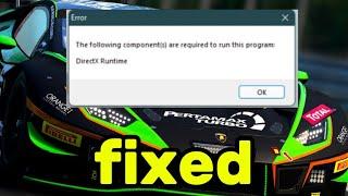 How to FIX The Run This Program DirectX Runtime Error ALL GAMES