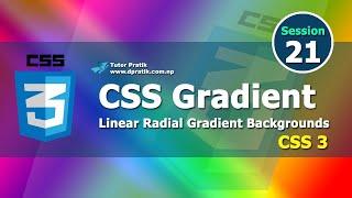 CSS Gradient Tutorial For CSS Gradient Background Session 21 | Tutor Pratik