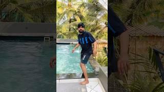 Goa Vlog on @Anurathivlog  Swimming Pool ka thanda paani  #dushyantkukreja #shorts