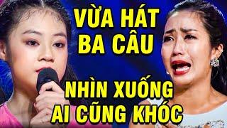 Cả Trường Quay "ĐIẾNG HỒN" Khi Cô Bé VỪA HÁT BA CÂU Nhìn Xuống AI CŨNG KHÓC  TUYỆT ĐỈNH SONG CA NHÍ