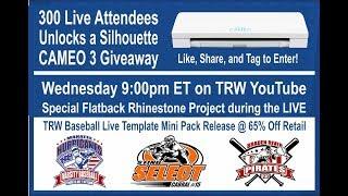 TRW Live Silhouette Cameo 3 Giveaway and Flatback Rhinestone Project