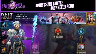 EVERY SHARD for the Lady Noelle Soul! Raid Shadow Legends | Solely Voids FTP(75)