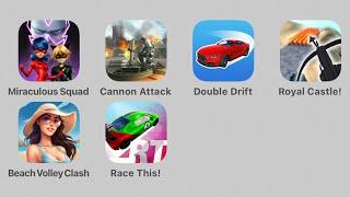 ИГРЫ ЛЕДИ БАГ Miraculous Squad,Cannon Attack,Double Drift,Royal Castle,Beach Volley Clash,Race This