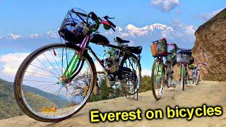 Traveling to Nepal on petrol BICYCLES!!! To the Himalayas on homemade mopeds ️️