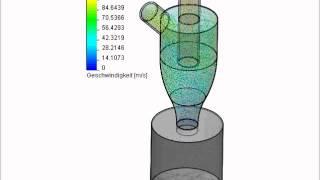 Cyclone Dust Collector CFD Simulation