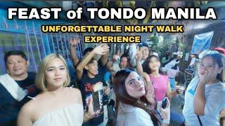 AMAZING NIGHT STREETS FULL of HAPPY DRINKERS | FEAST of STO. NIÑO DE TONDO MANILA PHILIPPINES [4K]