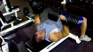 8-26-11 Joe Holbrook: 130lb dumbbell press