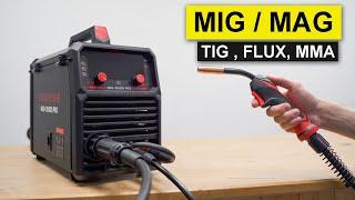 5 in1 MIG Welding Machine (MIG, Fluxcore, TIG, MMA) - YESWELDER MIG-205DS PRO