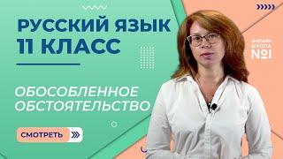 Обособленное обстоятельство. Видеоурок 12. Русский язык 11 класс