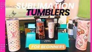 How to make Sublimation Tumblers for beginners| Hippo Skinny Tumblers |The perfect wrap