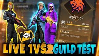 FREE FIRE GIRL LIVESTREAM | 1V2 GUILD TEST #girlgamer #ajjubhai #classyff #live