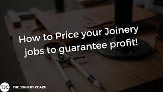 Pricing Your Joinery Workshop