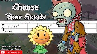 Plants vs Zombies - Choose Your Seeds Guitar Tutorial