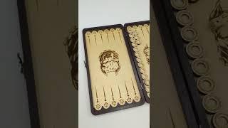 Нарды "Питбуль" #craft #art #diy #woodworking #лазерная
