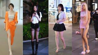 beautiful chinese girl street fashion style #chinesestreetfashion #chinesefashion