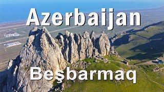 Azerbaijan. The sacred mount  Beşbarmaq. Travels on two wheels.