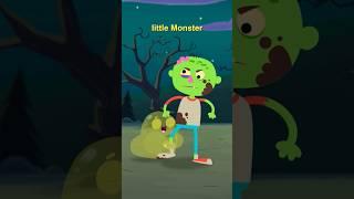 Zombie Had A Little Monster #shorts #nurseryrhymes #skeletons #TeeheeTown #kidsshowsclub