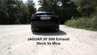 JAGUAR XF SV8 Exhaust Stock Vs Mina