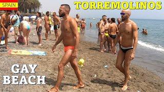 GAY BEACH Eden Torremolinos Spain August 2021 Malaga