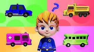 Learn Colors with Street Vehicles | Vehicles Song | Bibabibo Play & Learn | Kids Songs