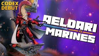 NEW Aeldari vs Space Marines - Warhammer 40k Battle Report