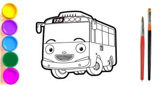 Bolalar uchun aftobus Tayo rasmini chizish|  Bus Tayo drawing for kids |Как нарисовать автобус тайо|