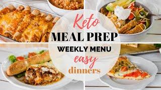 EASY KETO MEAL PREP RECIPES | EASY KETO DINNER RECIPES AND WEEKLY MENU