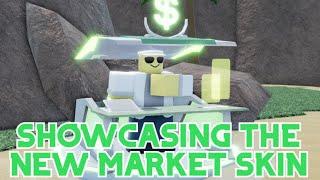 Showcasing New Green Future Market Skin! | Tower Blitz [ROBLOX]