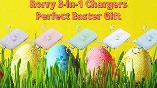 Easy for on the go: RORRYD2-10000mAh chargers 3-in-1 Charger Lightning and USB-C Apple Watch