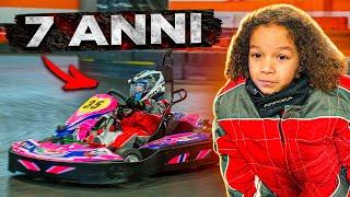 GUIDA un GO KART per la PRIMA VOLTA a 7 ANNI!