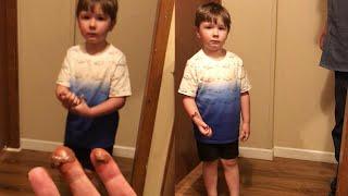 Son's Funny Reaction to Mom Playing Fake Poop Prank || WooGlobe Funnies