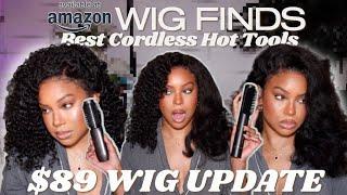 BEST AMAZON HAIR FINDS! $89 KINKY EDGE WIG FOR BEGINNERS UPDATE + CORDLESS HAIR TOOLS! ALWAYSAMEERA