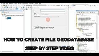 How to create a File Geodatabase, Feature Dataset and Feature Classes in ArcGIS Step by Step Video