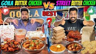 Goila’s Butter Chicken Vs Street Butter Chicken Comparison with Tandoori Chicken & Butter Naan