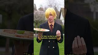 Sanji makes Pizza #anime #onepiece #sanji #highschooldxd #akeno #rias