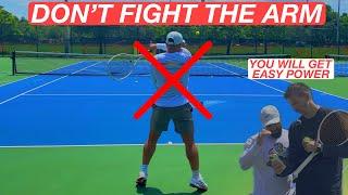 More Efforless Forehand Power by Using the Body & NOT Just the Arm | ​⁠@bremenfitness