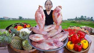 Bà Tân Vlog - Lần Đầu Làm Mâm Cá Diêu Hồng Nướng Và Nồi Lẩu Cá Khổng Lồ