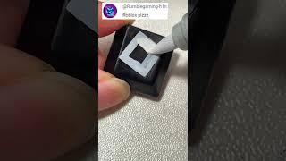Drawing Roblox logo on the keyboard #shorts #diy #art #tiktok #trending