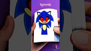 Sprunki SONIC.EXE Phase 4 FlipBook #sprunki #incredibox #flipbook #shorts