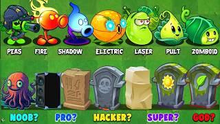 Pvz 2 Challenge - All PEA & Other Plants Max Level Vs Team Gravestones in China version