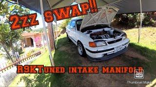 2zz tercel "EL CHEMA" with theR9KTuned intake manifold!